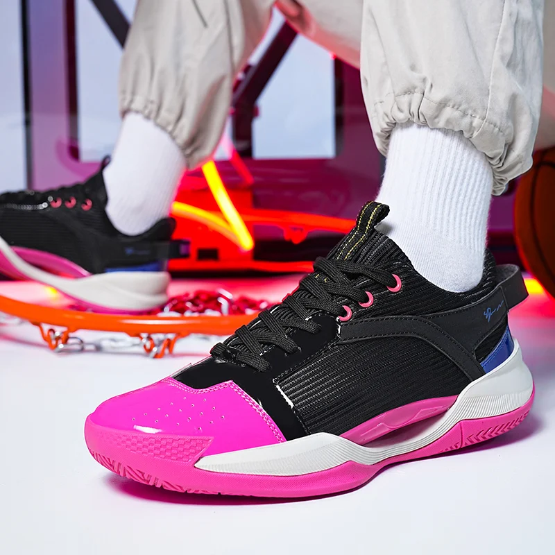 

Air Cushioned Basketball Shoes Mens Comfortable Non-slip Mens Basketball Shoes Outdoor Mens Trainers Non-slip Durable Sneakers