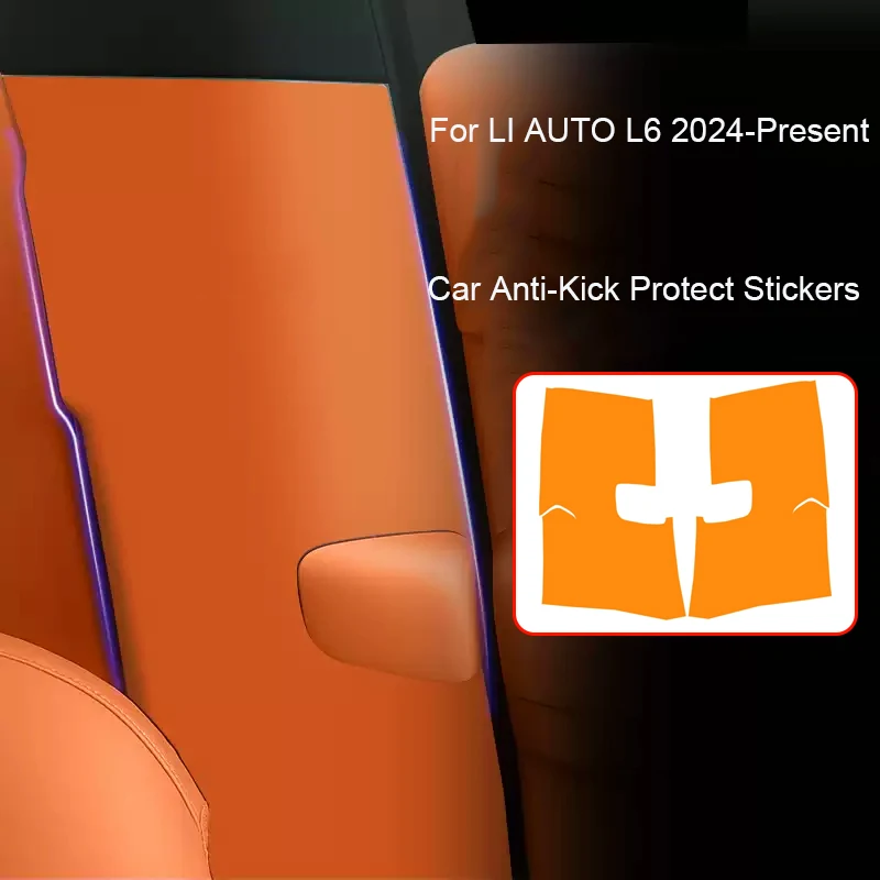 

Car B-Pillar Door Anti-Kick Protect Pad For LI AUTO L6 2024-Present Auto Trunk Anti-Dirty Scratch Resistant Interior Accessories