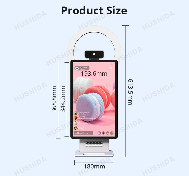 مصنع بيع معدات البث المباشر لسطح المكتب 15.6 بوصة شاشات البث المباشر لـ Tiktok youtube Facebook Periscope