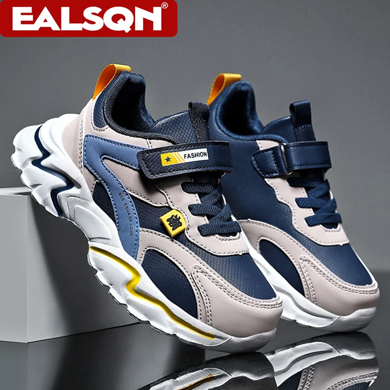 أحذية مشي جلدية جديدة للأطفال موضة أحذية رياضية كاجوال للأولاد للتنس في الهواء الطلق نعل مانع للانزلاق #4