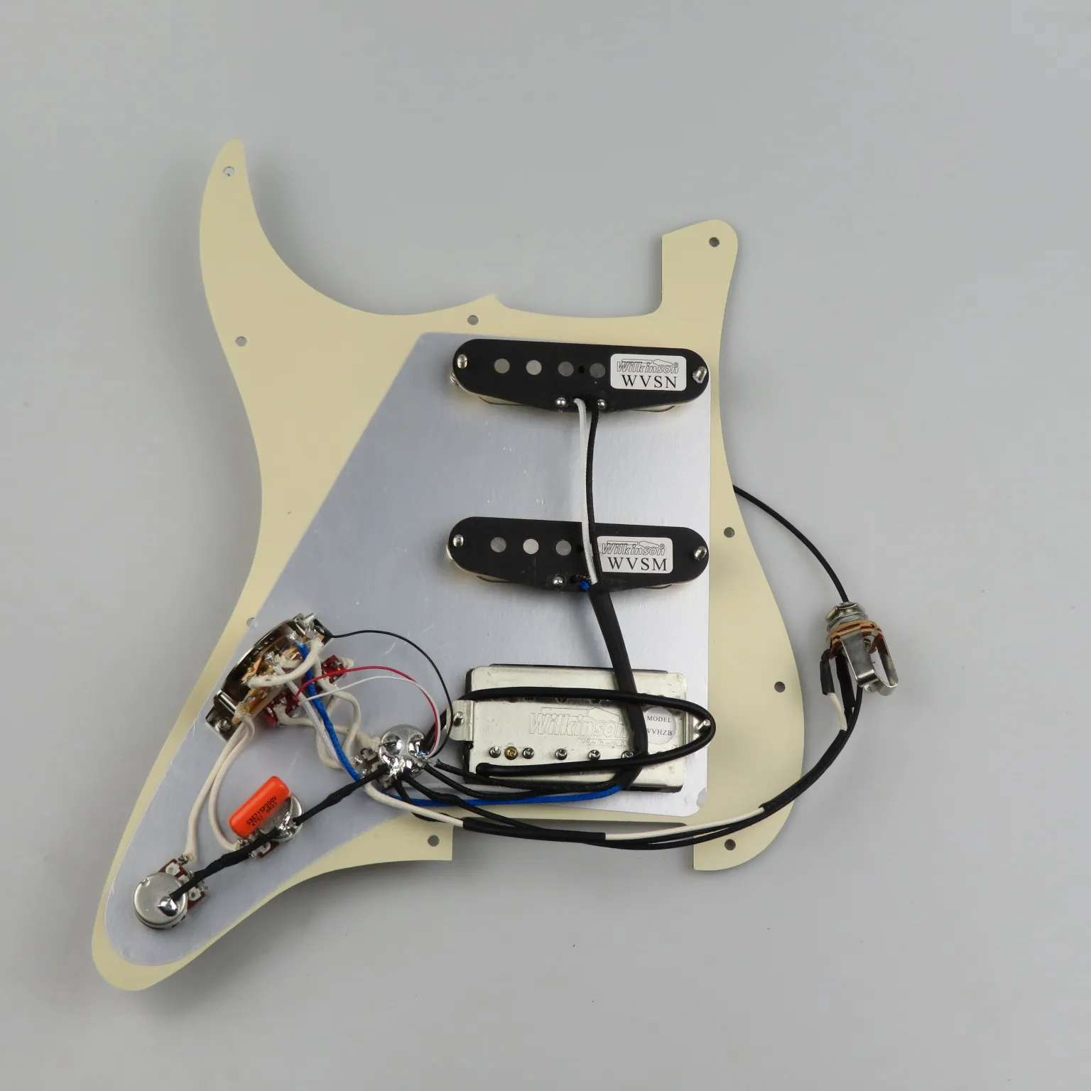 Pre Wired SSH Loaded Pickguard Vintage  Wilkinson Pickups Single Coil Humbucker Full Wiring Harness Push Pull Split Switch