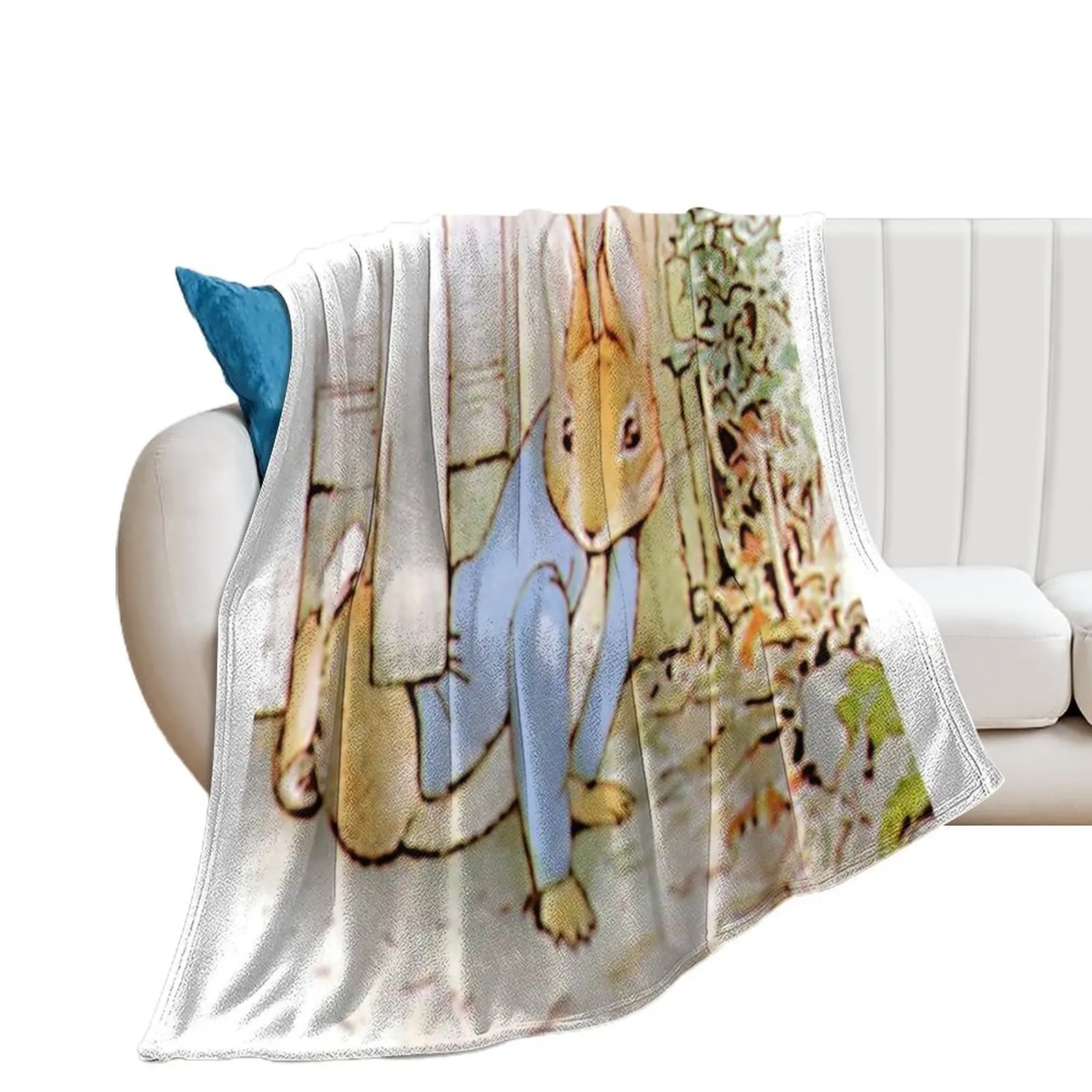 Beatrix Potter - Peter Rabbit escapes Throw Blanket christmas gifts Kid'S Blankets For Bed halloween Blankets