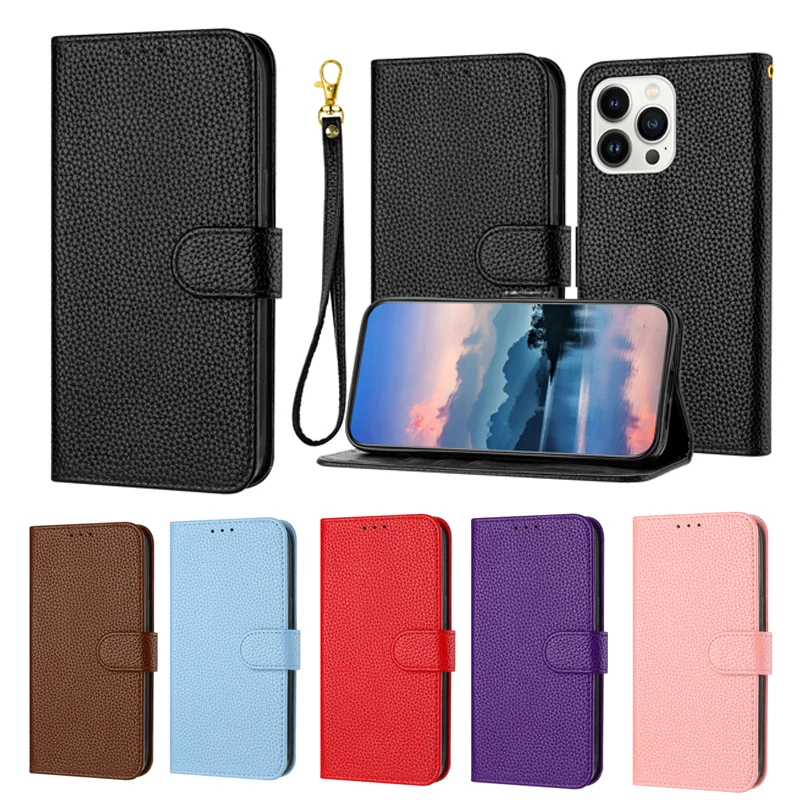 Magnetic Leather Card Holder Waller Case For Samsung Galaxy A50 A70 A40 A30 A20s A10e A7 2018 M54 M14 M53 M33 Flip Litchi Cover