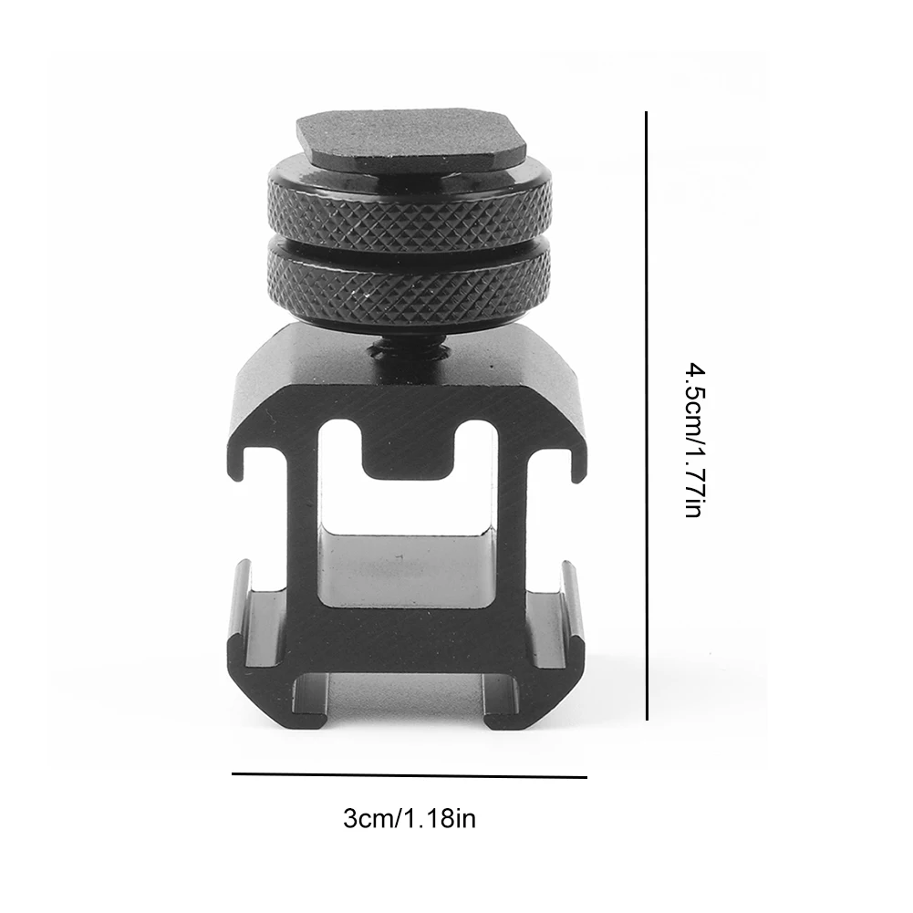 카메라 핫 슈 마운트 트리플 핫 슈, 1/4 인치 어댑터, 3 슈 마운트 어댑터, LED 비디오 라이트 마이크용 온 카메라 마운트