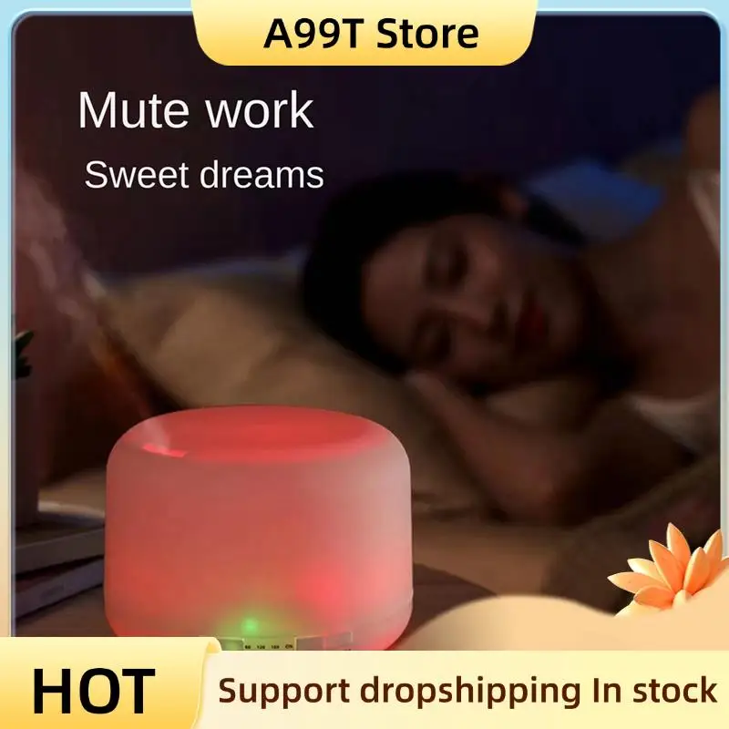 

A99T 500Ml Electric Air Purification Humidifier Aromatherapy Essential Oil Diffuser With Atmosphere Light For Gift US Plug