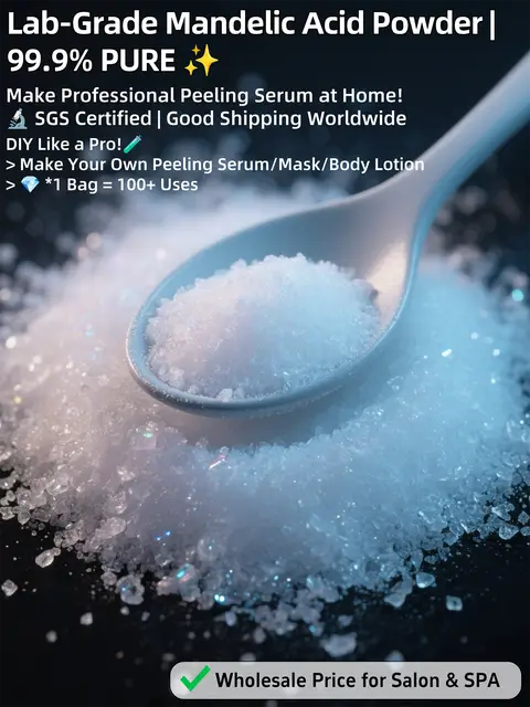 99% Pure Mandelic Acid Powder for DIY Skincare - SGS Certified