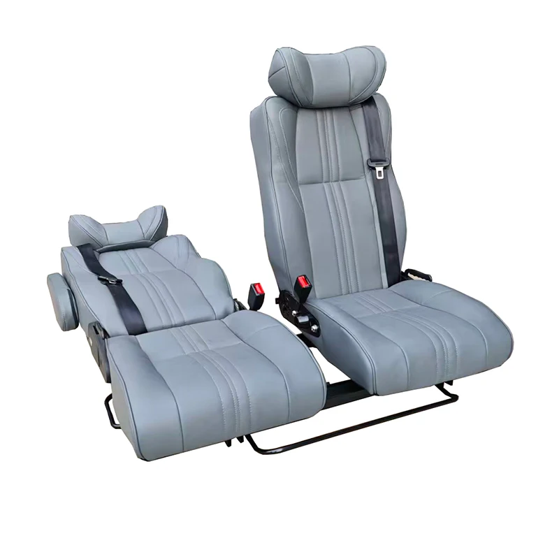 Wholesale AutoLiuma Luxury Custom Leather VIP Car Seats Spring Support Comfortable Adjustable Flat Folding Front RV MPV Van Seat