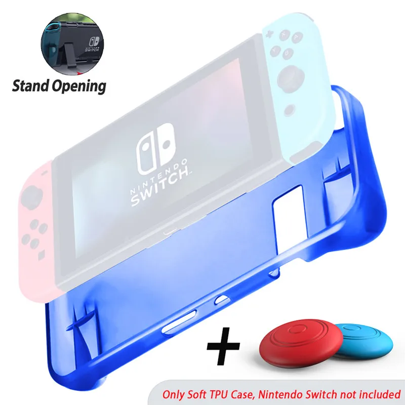 คริสตัลโปร่งใสสำหรับ Nintendo Nintend Switch NS Lite Clear ฝาครอบด้านหลัง Shell Coque Ultra Thin Coque