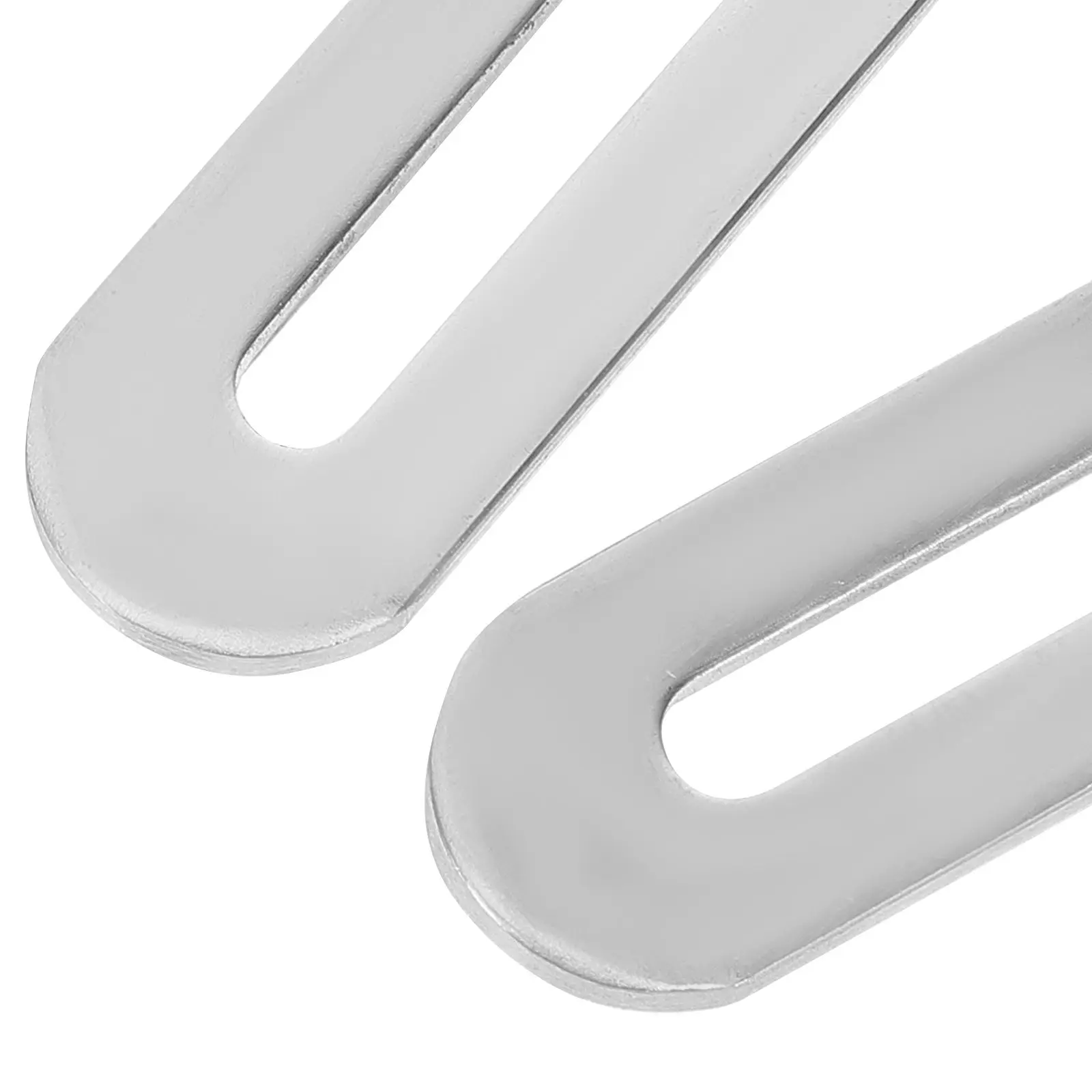 4Pcs High Hardness Stainless Steel Flat Mending Plates Smooth Edge Furniture Repair Brackets for Chair Table Window Drawer Shelf