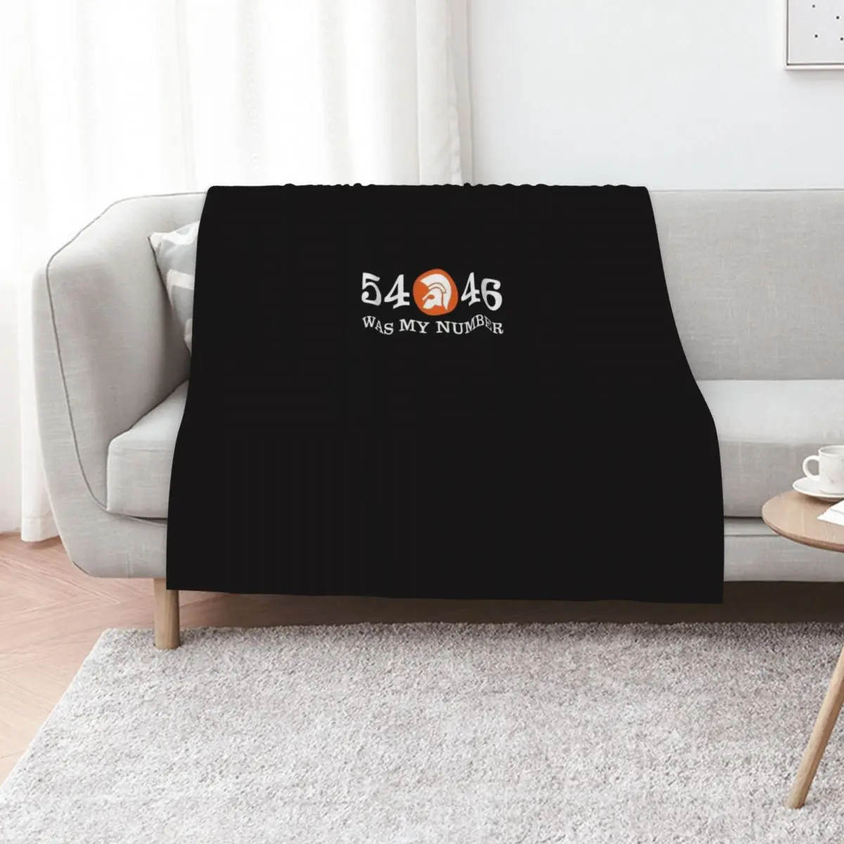 Best Seller - 54 -46 Was My Number Essential T-Shirt Throw Blanket Cozy Sofa Blanket for TV Watching Napping