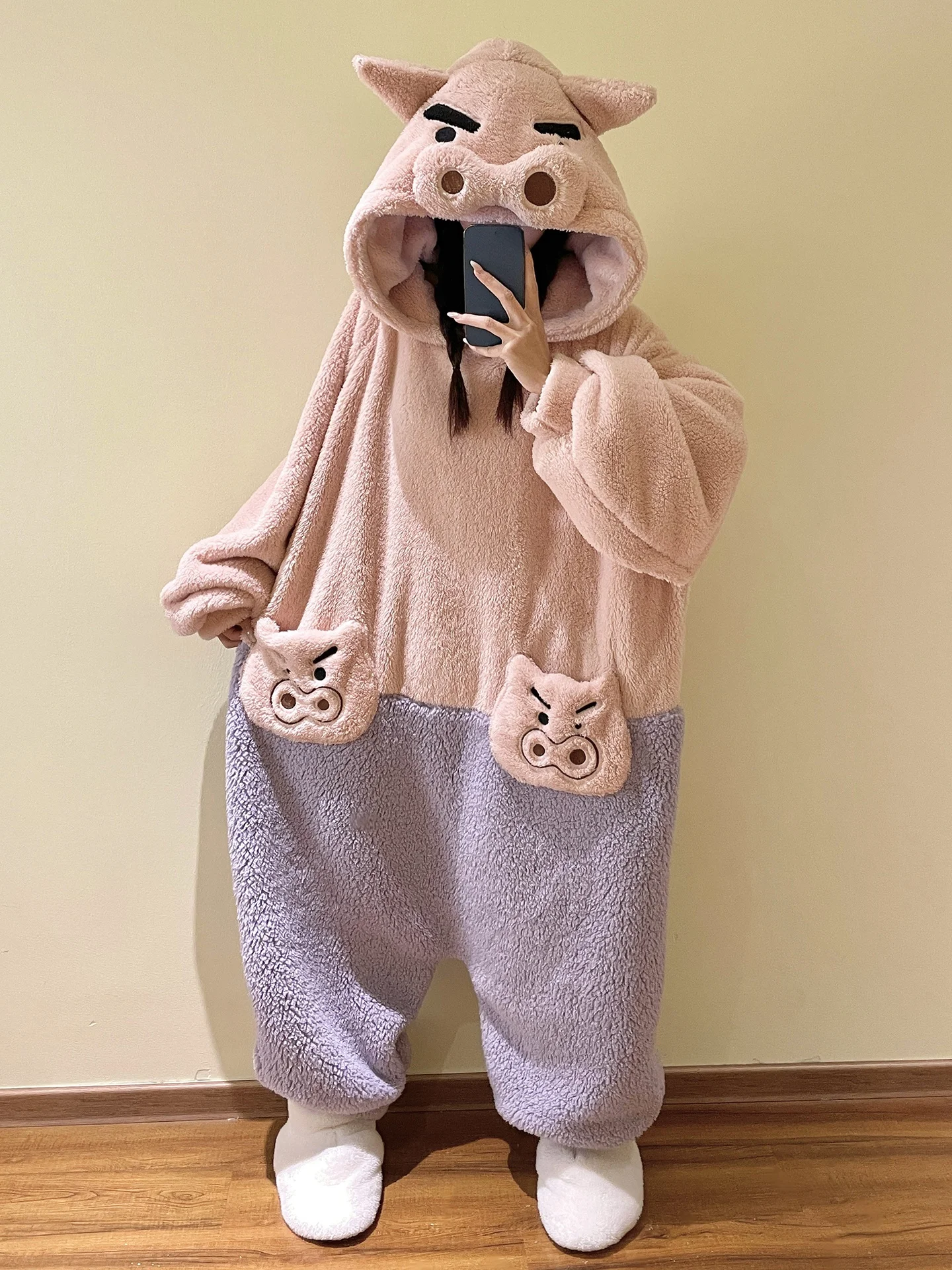 pigiama-in-pile-corallo-taglie-forti-abbigliamento-invernale-imbottito-per-la-casa-vestaglia-calda-pantaloni-a-gamba-dritta-con-cappuccio-e-maniche-lunghe