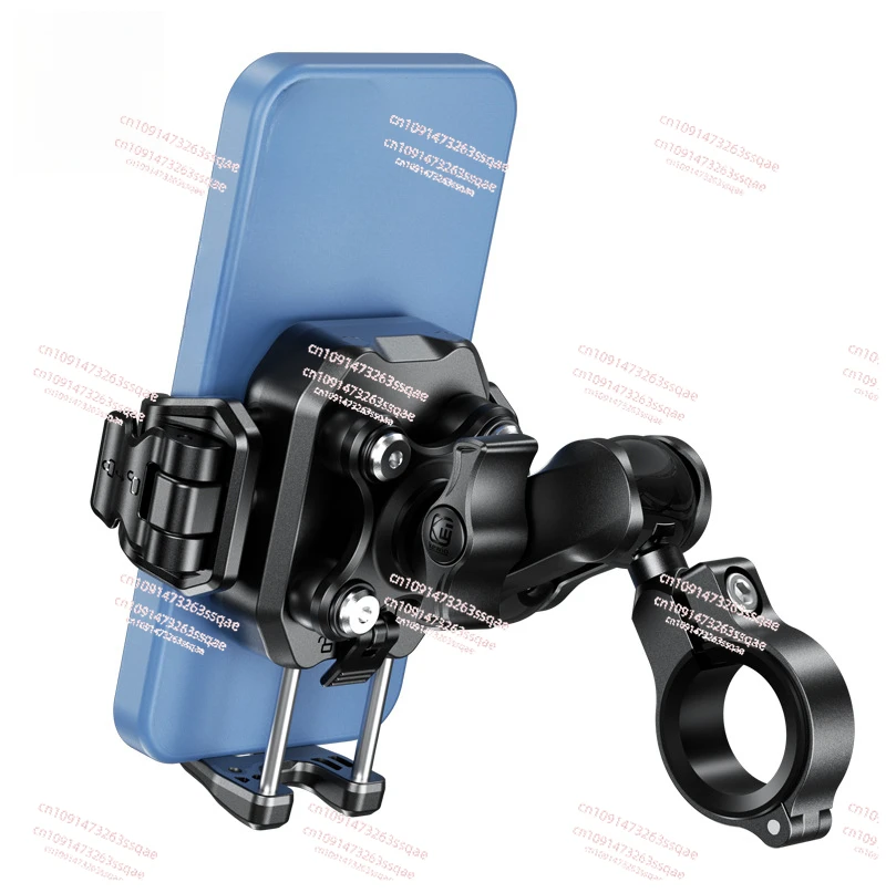 Shock absorption, shock-proof and anti-theft outdoor motorcycle, bicycle riding, mobile phone holder does not block the camera