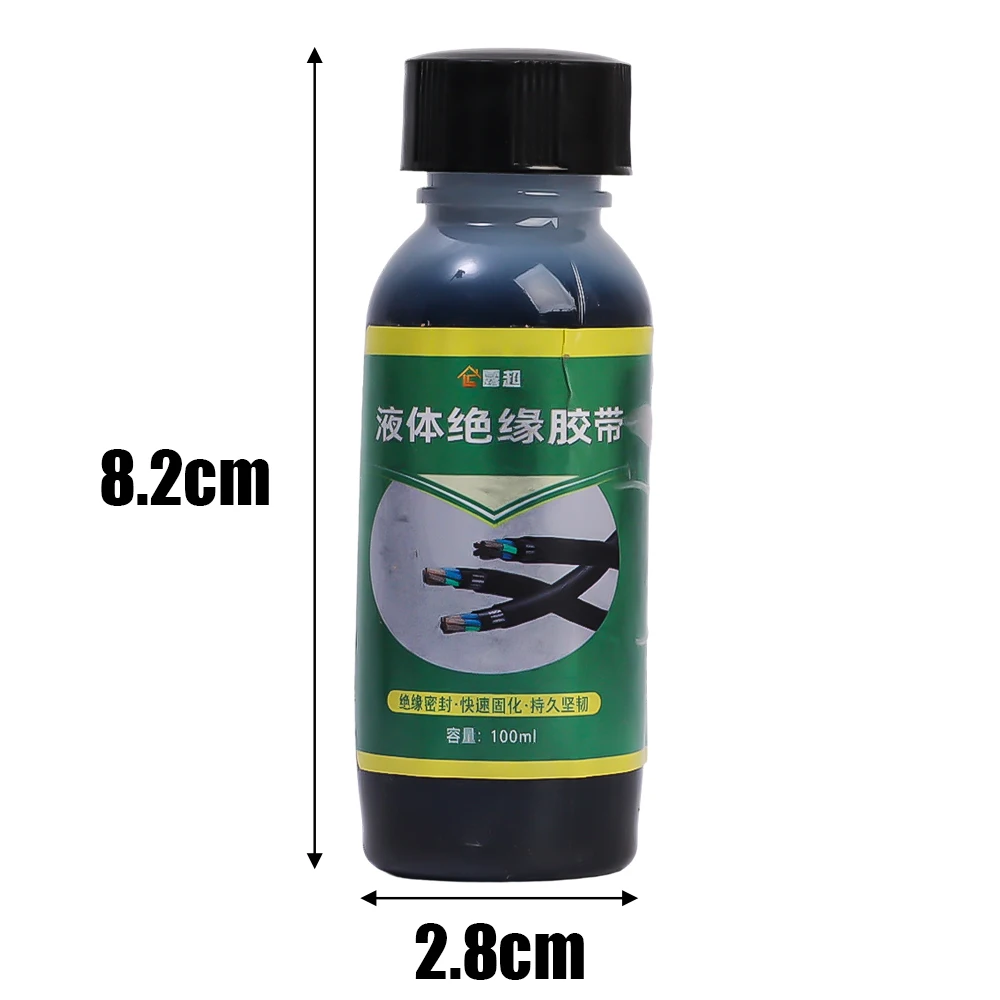 100Ml Vloeibare Isolatietape Elektrische Reparatie Rubber Draad Draad Pasta Coat Fix Lijn Lijm Breed Scala Water Vloeistof Isolatie