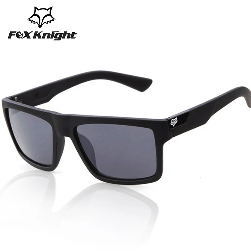 Gafas de sol cuadradas de marca para hombre y mujer, lentes Retro deportivas, diseño de Fox Knight, gafas de viaje para conducir