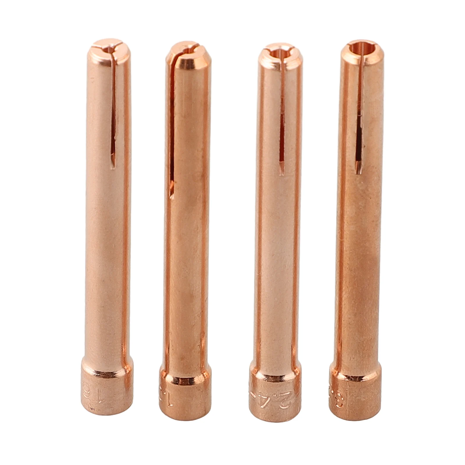

TIG Welding Torch Collets 4pcs Set Fits For WP17 WP18 WP26 10N22 10N23 10N24 10N25 Air Cooled Series for Welding Torch Repairs