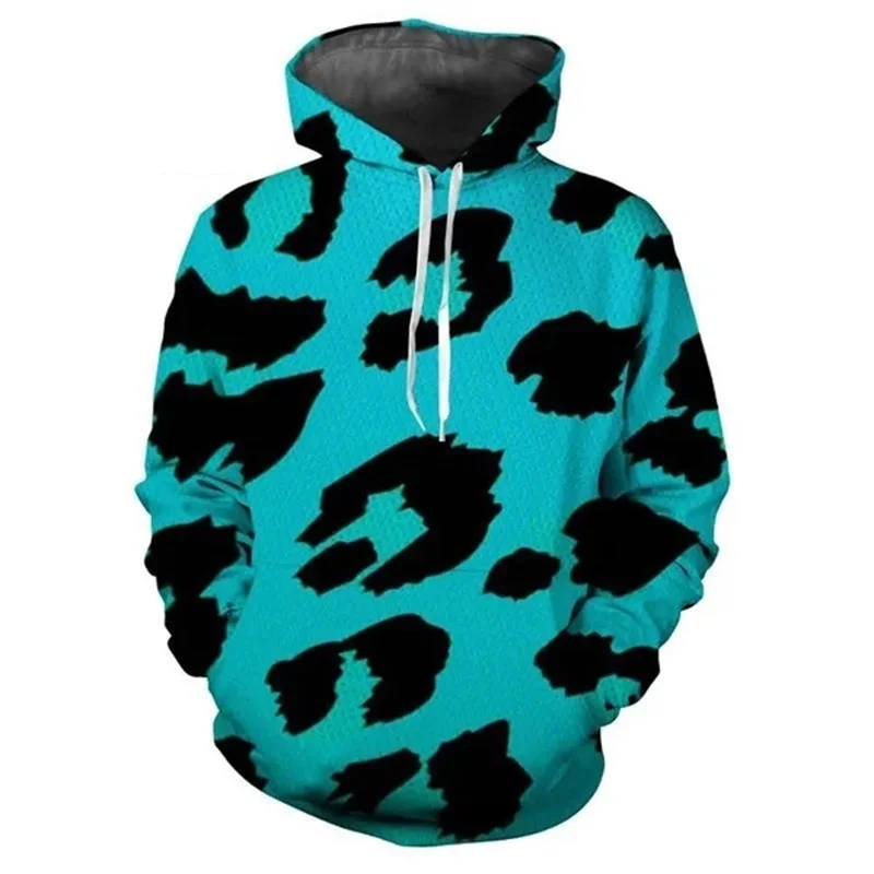 Popular Y2K 3D Leopard Printing Graphic Hoodies Fashion Men Women Sweatshirt Casual Loose Streetwear Hoodie Chilren Top Clothes