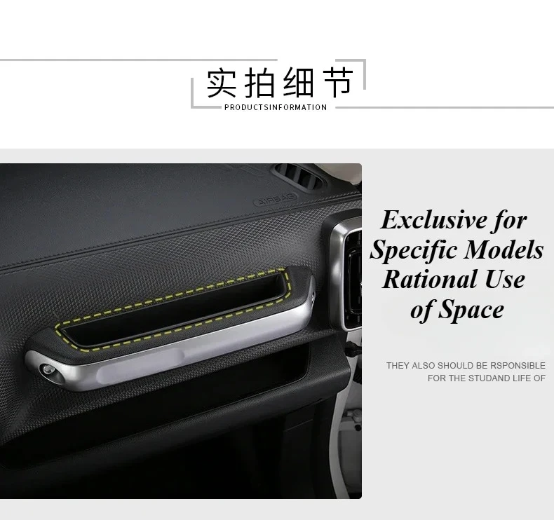 For Haval Dargo 2021-2026 Car Passenger Handle Storage Box Co-pilot Grab Handle Organizer Box Interior Decoration Accessories detail image 7