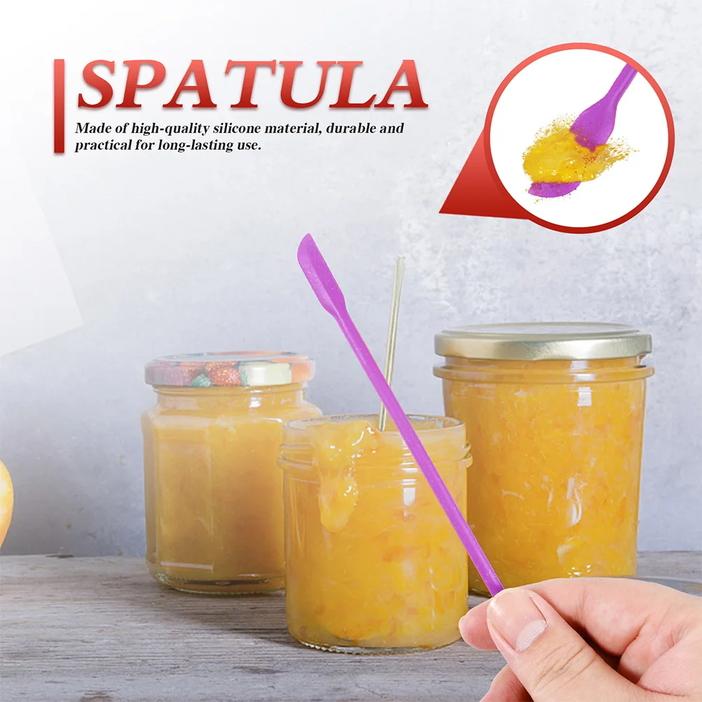 

Silicone Spatula Mini Long H Scraper Jar Tool Flexible Kitchen Gadgets Makeup Personal Long H Scraper Care Item Gifts