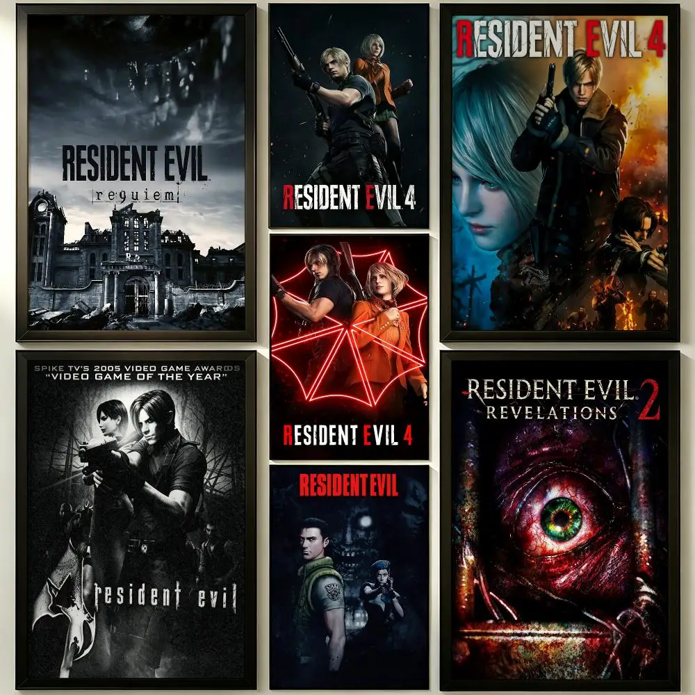 game Resident Evil Poster HD Poster Sophisticated Modern Aesthetic Wall Art For Living Room Bedroom Office Cafe Decor