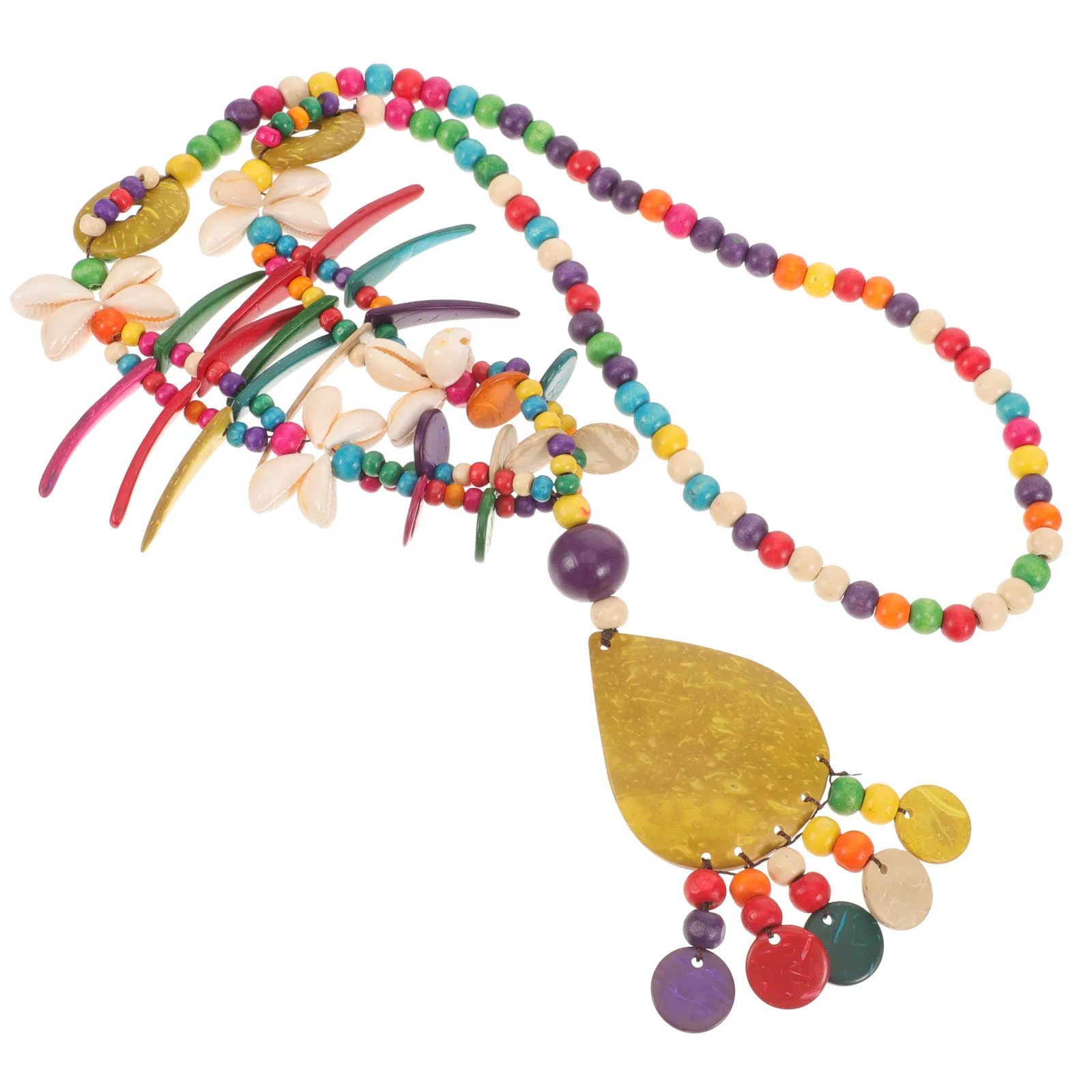 نساء موضة البوهيمي مطرز قلادة مكتنزة بيان مجوهرات ارتداء اليومي اكسسوارات فريدة هدية زوجة صديقة أمي عيد الميلاد #3