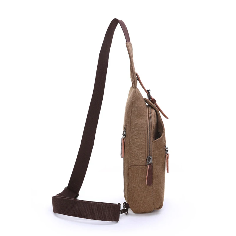 2023 nuovo zaino a tracolla monospalla da uomo Wash Canvas Outdoor Leisure borsa a tracolla moda di alta qualità gilet da viaggio sportivo