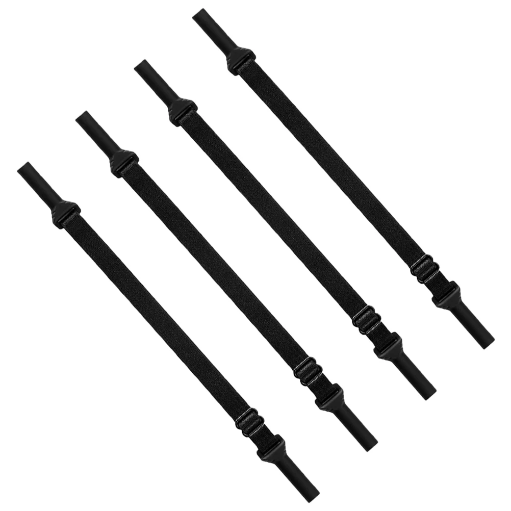 4 Pcs Anti-slip Rope for Glasses Eye Holders Around Neck Chain Frame Adjustable Strap Silica Gel Straps