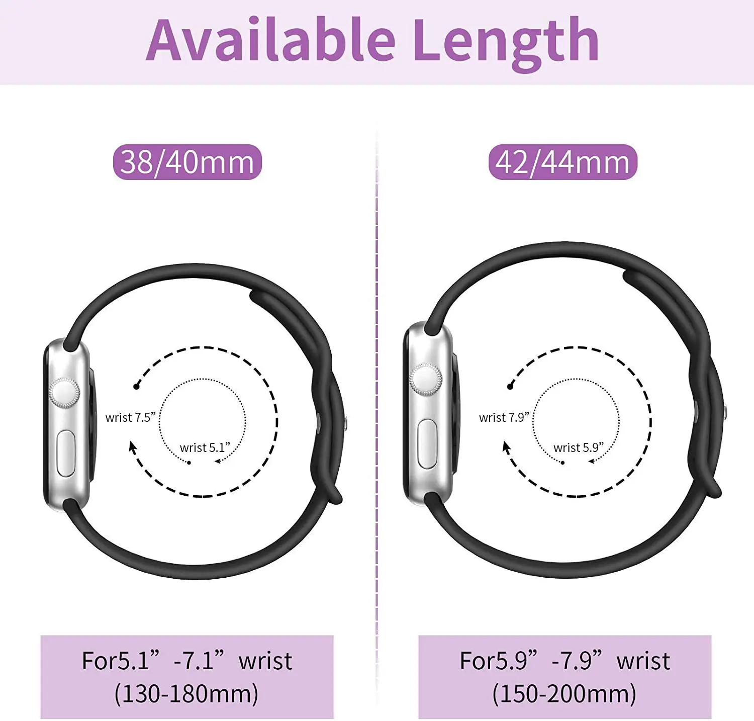 Silicone Strap For apple watch band 44mm 40mm 45mm 41mm 38mm 42mm Accessorie Smartwatch Bracelet Correa iWatch series 9 8 7 6 se