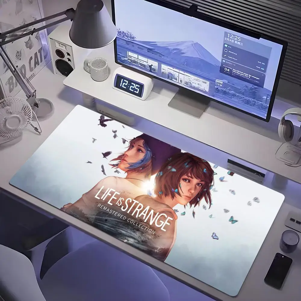 Life is Strange Mouse Pad Tablet mouse Pad Laptop xl desktop mate, cute HD Rainbow Gaming keyboard pad, Player, 90x40