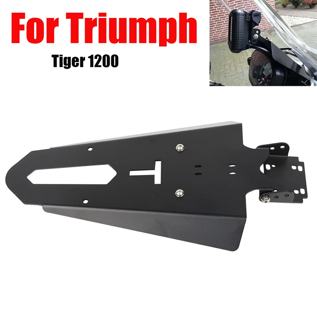 

=NEW Motorcycle For Tiger 1200 Front Phone Stand Holder Smartphone Phone GPS Navigaton Plate Bracket 2018 2019 2020