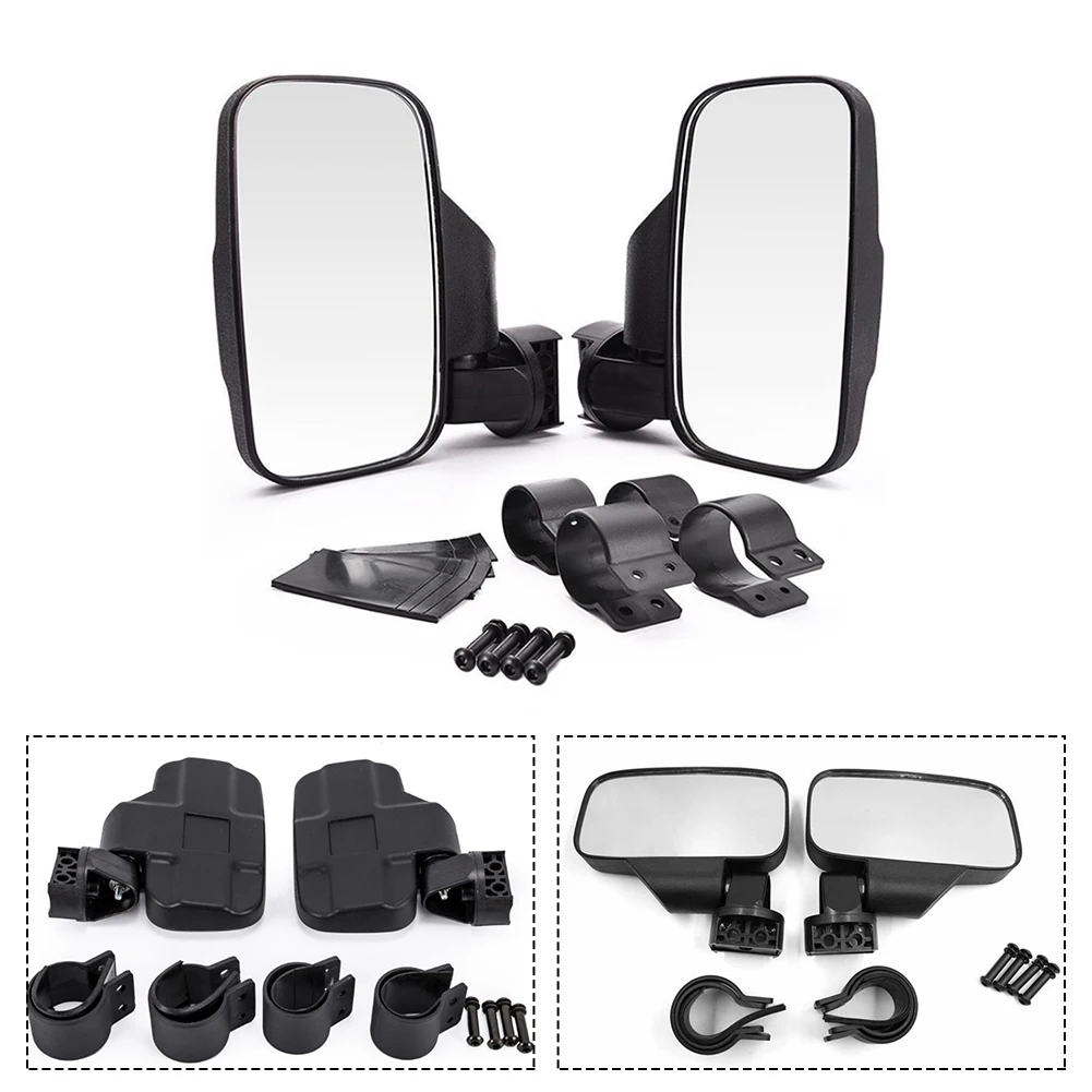19*23CM for atv Rearview Mirror Adjustable Rearview Mirrors Cover Easy Installation Process Impact-Resistant Material