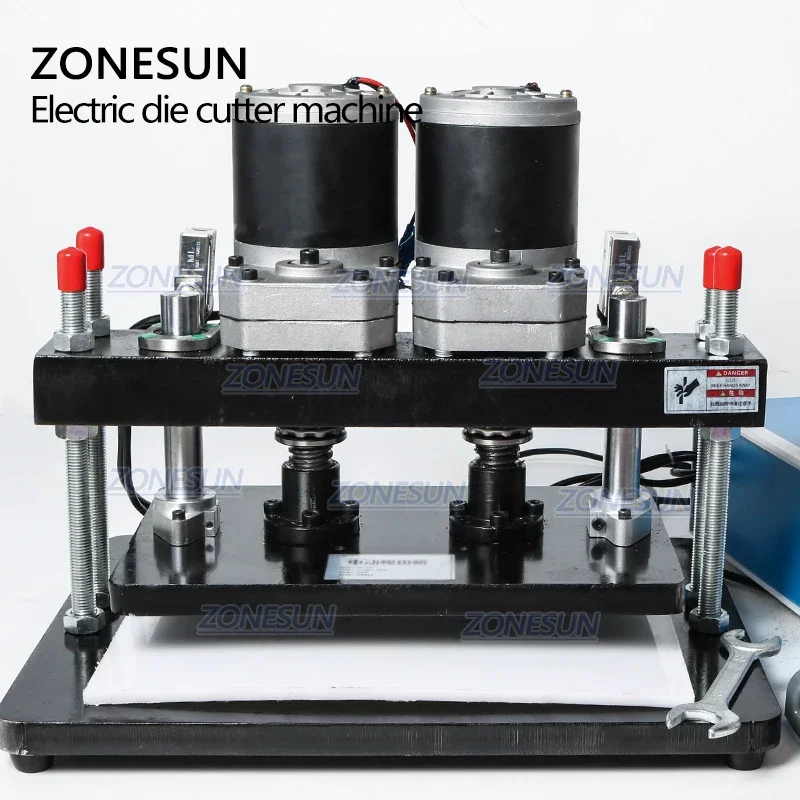 ZONESUN-máquina troqueladora eléctrica de cuero, cortador de molde de papel fotográfico, herramienta de troquelado para corte de cuero, 35x22cm