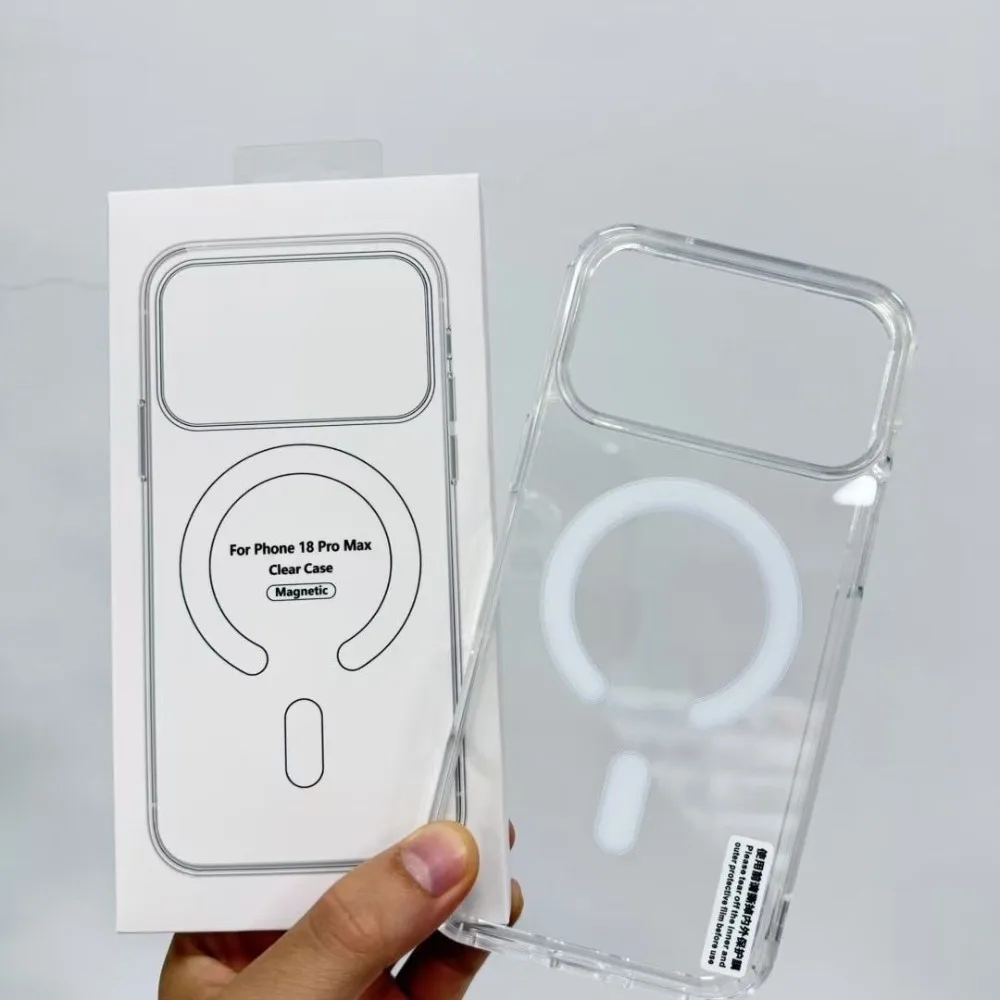 New Transparent Phone Case For iPhone 18 18 Pro 18 Pro Max Shockproof Wireless Charging Cover With Magnetic Feature