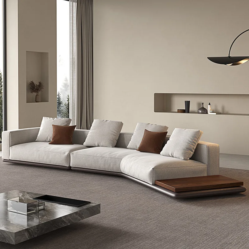 

Italian, minimalist, horizon, leather, sofa, minimalist, modern, villa, living room, special-shaped, corner