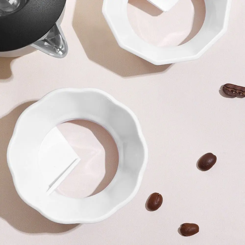 65mm Moka Pot Tamper 2/3 Cups No Pressed Powder Rotary Powder Dosing Ring Anti-spill ABS Coffee Powder Distributor Office 5