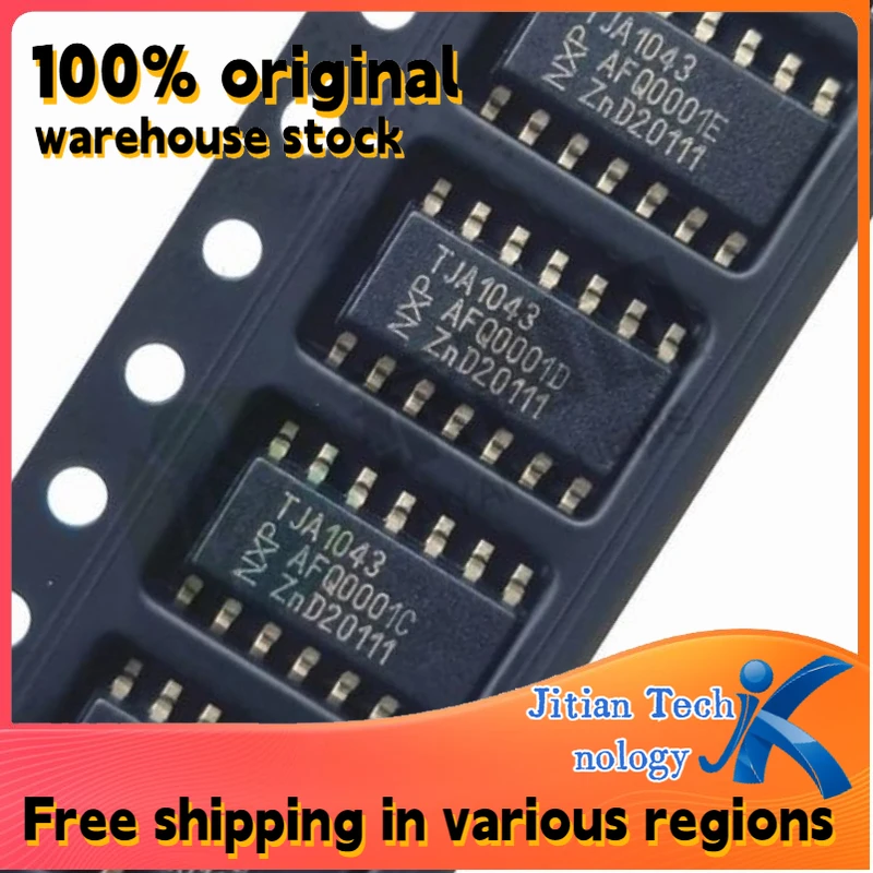 100% original inventory 10PCS TJA1043T/1J logo TJA1043 SOP14 High-speed CAN transceiver IC Channel direct sales