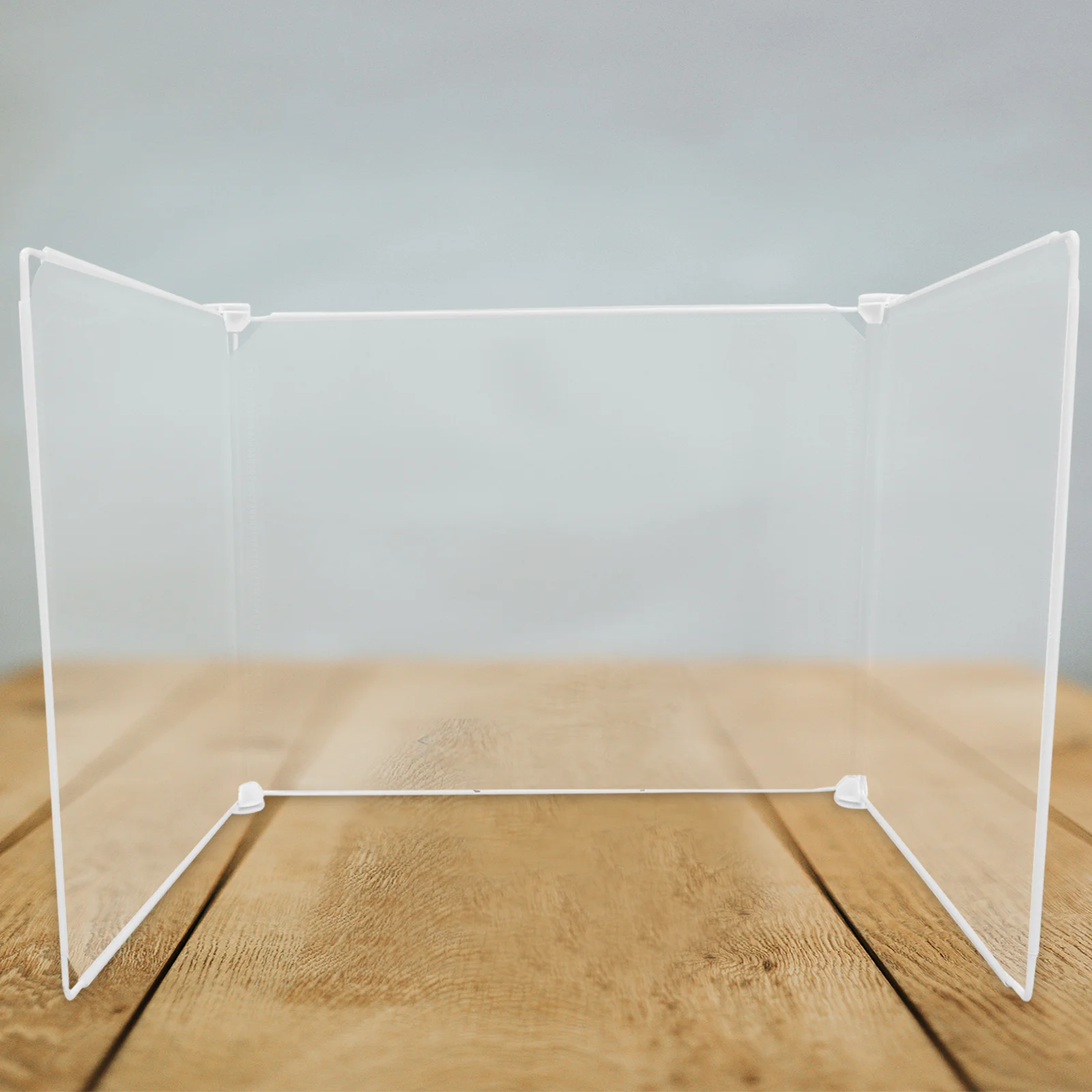 Desk Shield Divider Board Table Privacy Screen Classroom Sneeze Guard Panel Self Standing Plastic Divider For Students Office