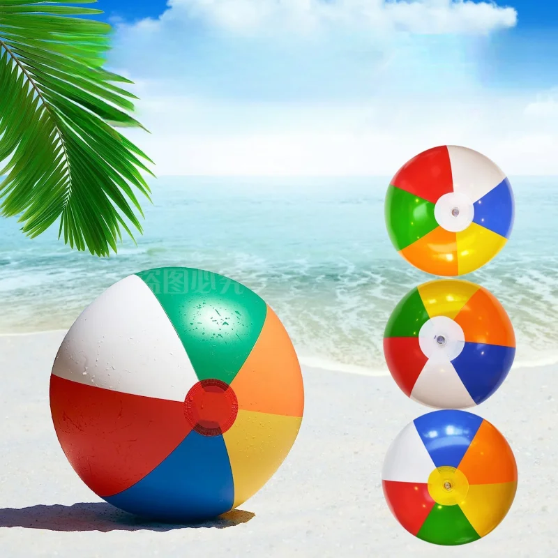 3 قطع من كرات الشاطئ الملونة القابلة للنفخ - بالونات ألعاب مائية لحفلات حمام السباحة وألعاب الاستحمام الممتعة للأطفال