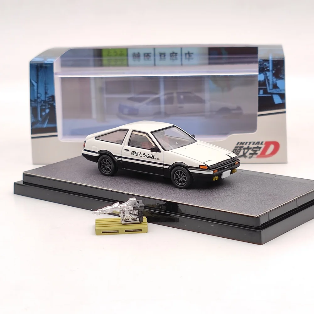 Diecast 1/64 Size Toyota AE86 Model Car CarInitial D Alloy Car Model Toys Boys Gift Collection Display Hobby Original Box