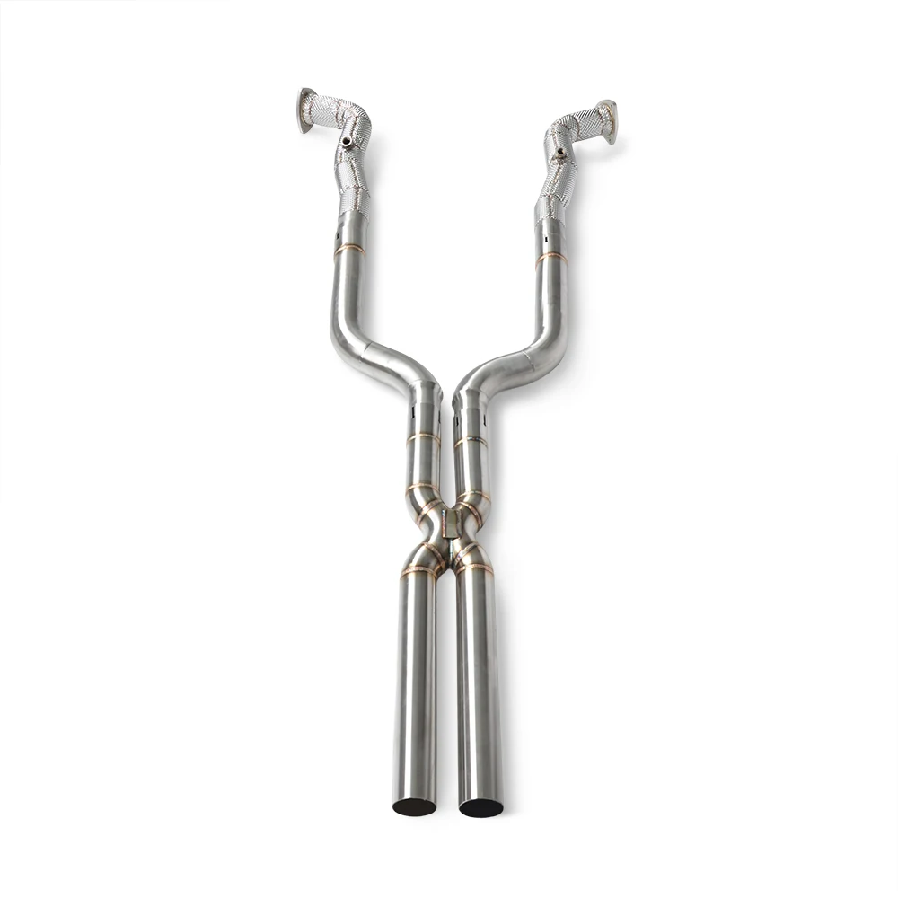 For Maserati Gran Turismo/GT 4.2/4.7 2008-2023 Exhaust downspout and X-pipe stainless steel exhaust pipe muffler