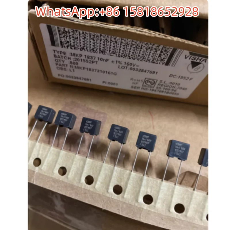 

5 шт. MKP1837310161 103 VISHAY MKP1837 160V10NF 0,01 мкФ 1% пленочные конденсаторы