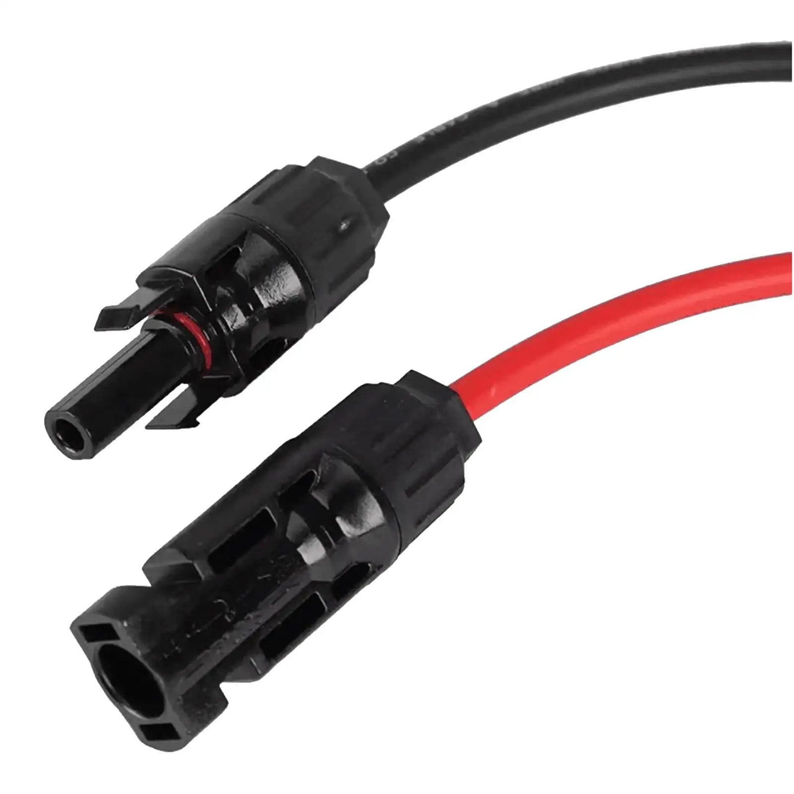 Photovoltaic System Connector Cable 1m Black Red Extension Cord for Camping and Travel Applications