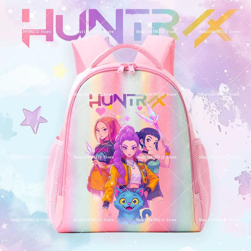 حقيبة ظهر مدرسية للطلاب من KPop Demon Hunters حقيبة ظهر لطيفة أنيمي Huntrix Rumi Mira Zoey Rainbow للفتيات هدية عيد الميلاد والكريسماس #3