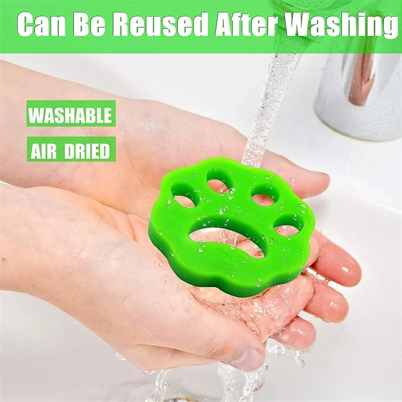 Pet Hair Remover Washing Machine Hair Remover Reusable Cat Dog Fur Lint Hair Remover Clothes Dryer Cleaning Laundry Tools