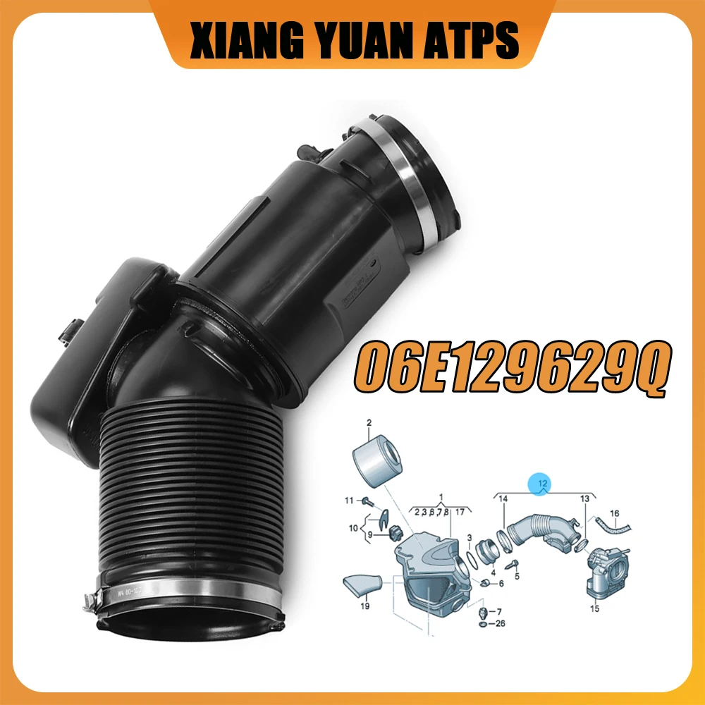 

06E129629Q 06E129629AA Engine Air Intake Hose For Audi A4/S4 3.0T V6 2010-16,A5/S5 3.0T V6 2010-17