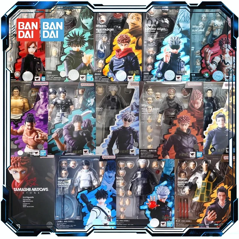 

Оригинальные фигурки Bandai S.H.Figuarts Jujutsu Kaisen: Юдзи Итадори, Сукуна, Годжо Тоуджи, Фушигуро Нобара — игрушки-фигурки для мальчиков и девочек, подарок