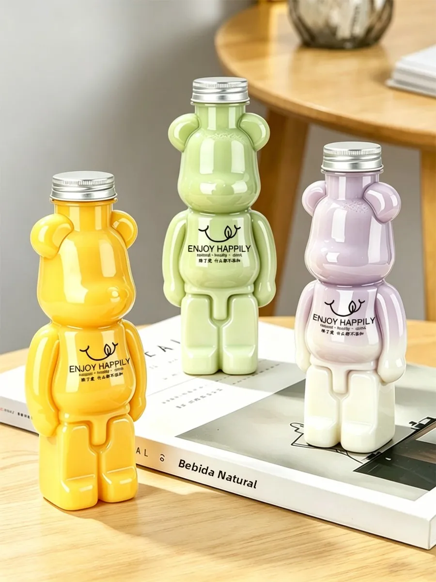 bouteille-de-boisson-jetable-en-plastique-avec-couvercle-motif-ours-violent-de-dessin-anime-pour-the-au-lait-yaourt-jus-d'orange-provenant-de-chine-continentale