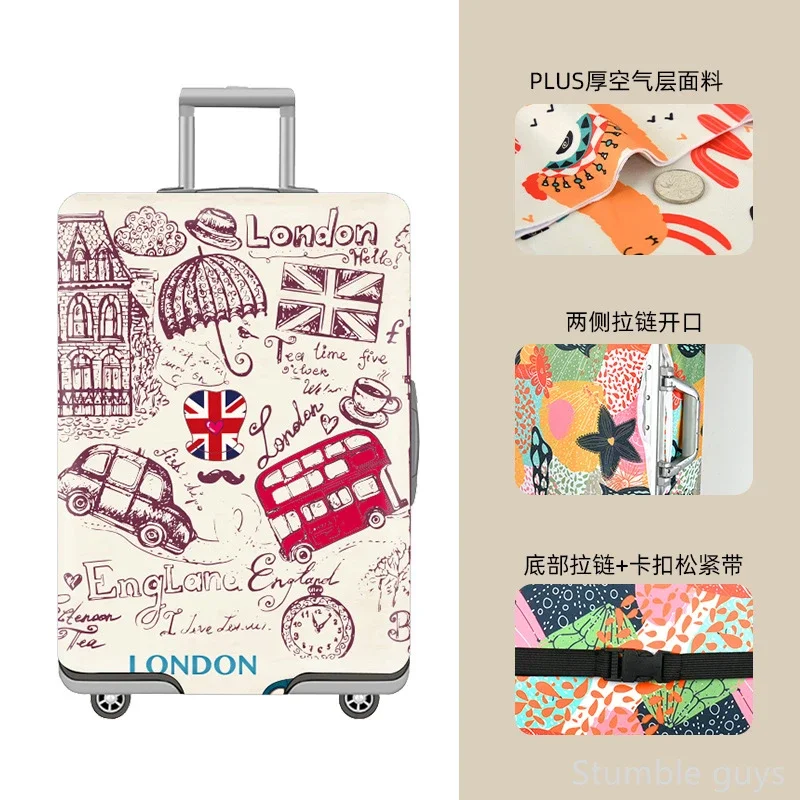 

Elastic Stretchy Suitcase Cover Protective Anti-Scratch Durable Luggage Sleeve Sturdy Travel Accessory Vacation Trips