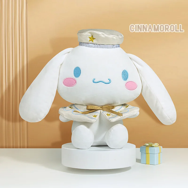 

Kawaii Sanrio Cinnamoroll Plush Doll Soft Stuffed Animal Sleeping Pillow Cute Cartoon Home Sofa Bed Decor Lovely Gift for Girls