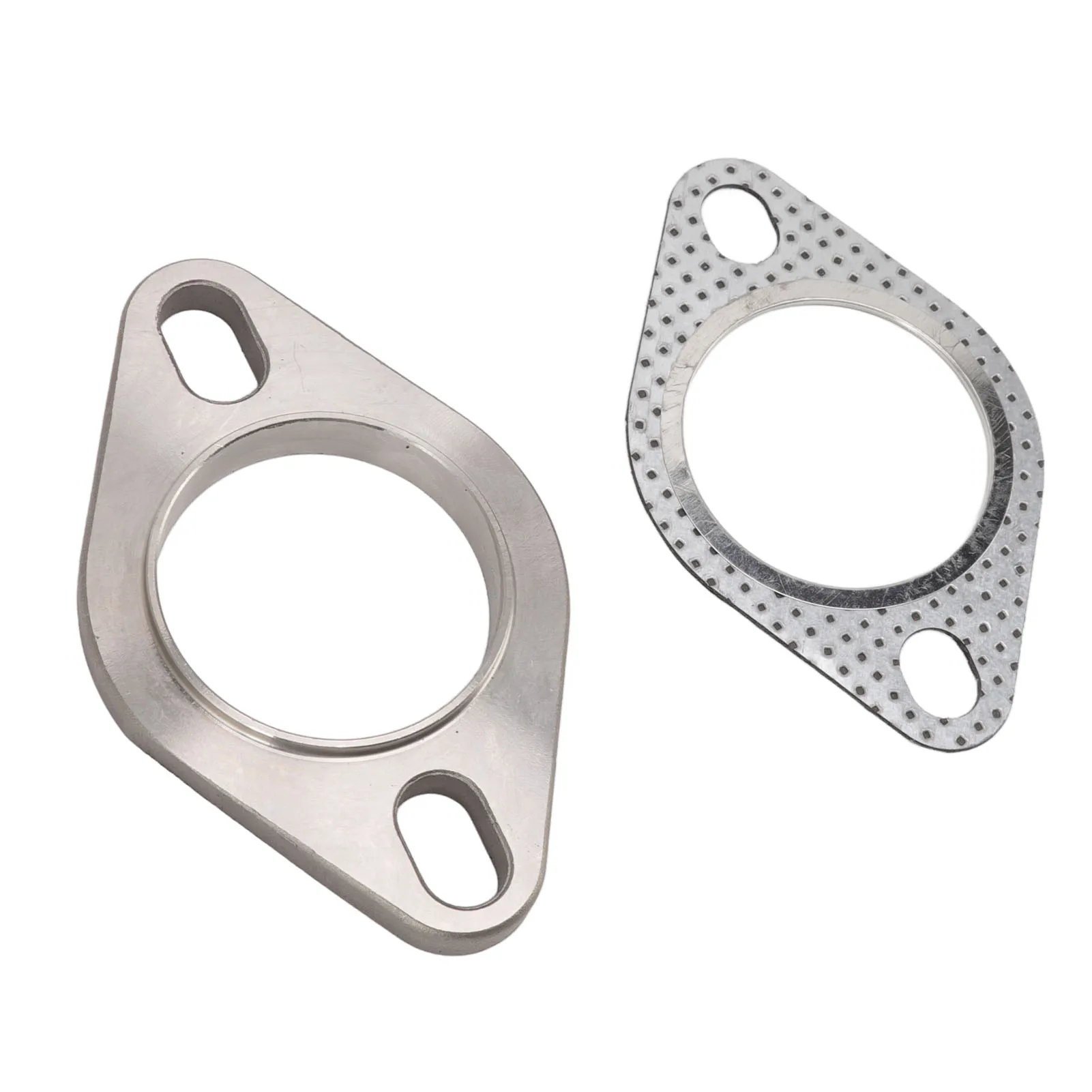 Exhaust Downpipe Flange 2 Bolts 2in Exhaust Flange Connection Kit Stainless Steel for Exhaust Downpipe Catback Headers