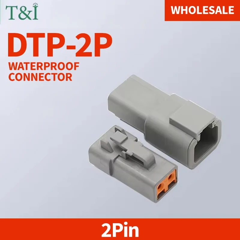 2 Pin DTP06-2S DTP04-2P DTP Series Automotive Connector Waterproof Electrical Wire Socket For Deutsch Heavy Truck Accessories